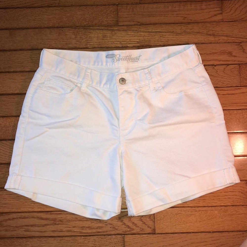 Women’s White Jean Shorts
